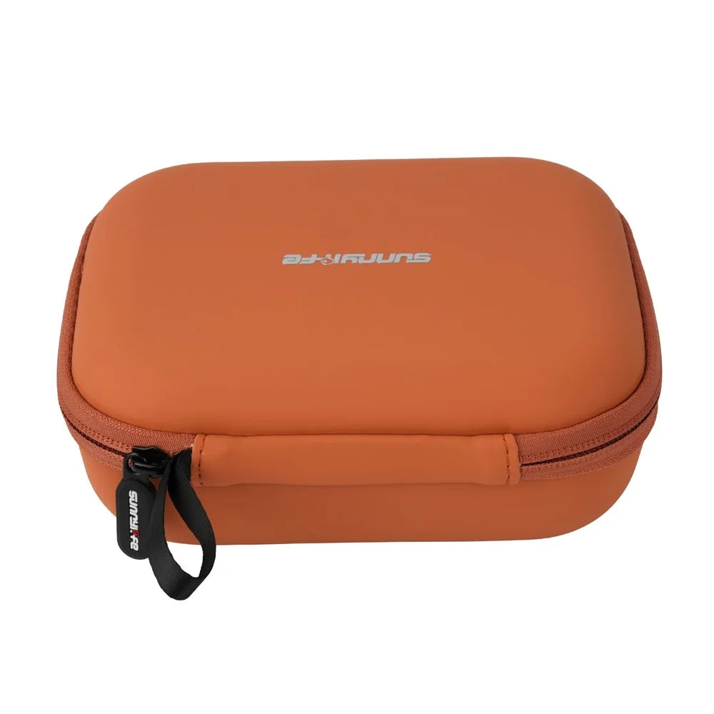 SUNNYLIFE ON-B0102 For DJI Osmo Nano Standard Kit Case Portable Leather EVA Storage Bag with Carabiner - Orange - 4