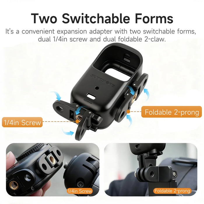 SUNNYLIFE ON-BK065 For DJI Osmo Nano Protective Frame Horizontal / Vertical Camera Adapter Mount - 3