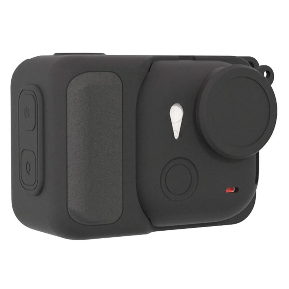 For Insta360 Go Ultra Protective Cover Action Camera and Lens Silicone Case Dust-Proof Scratch-Resistant Shock-Absorbing - Black - 4