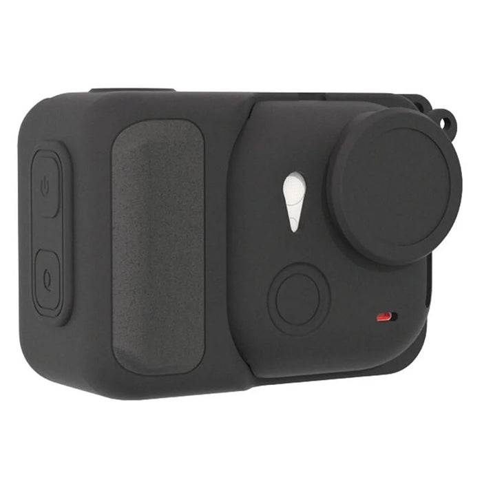 For Insta360 Go Ultra Protective Cover Action Camera and Lens Silicone Case Dust-Proof Scratch-Resistant Shock-Absorbing - Black - 4