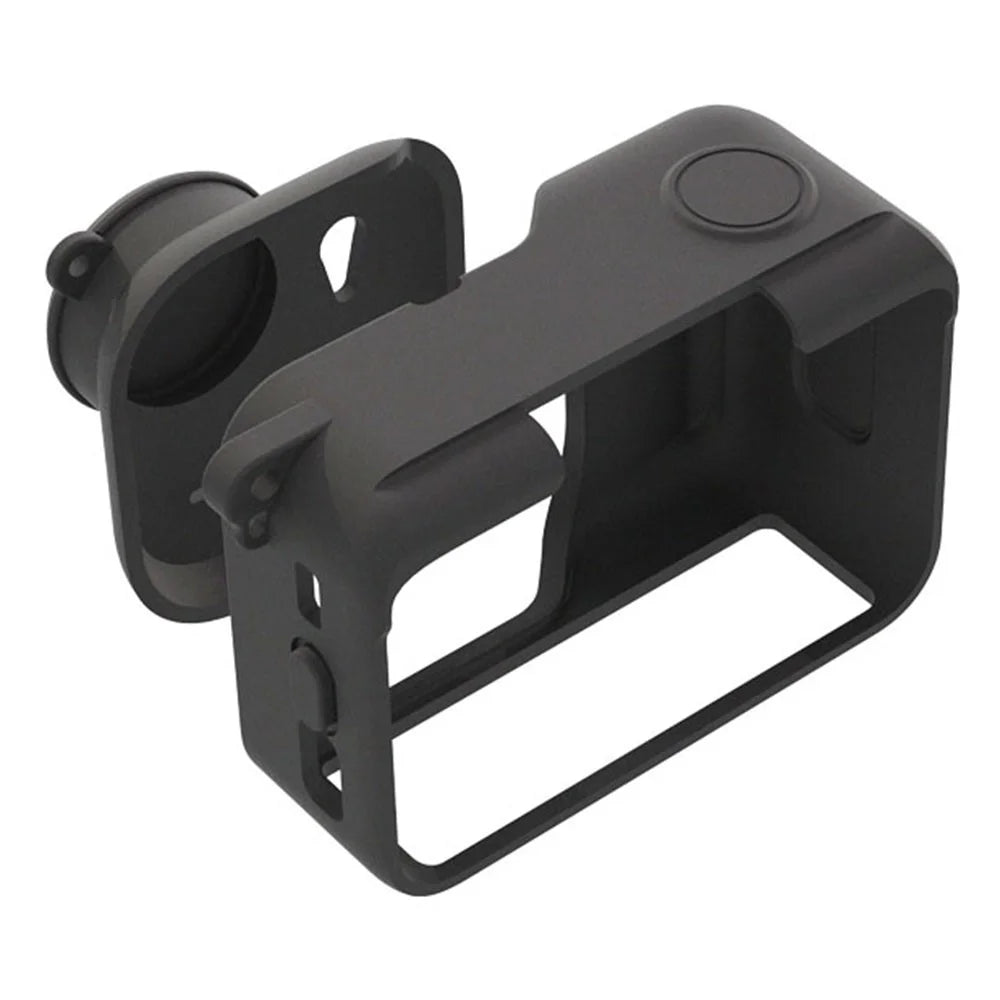 For Insta360 Go Ultra Protective Cover Action Camera and Lens Silicone Case Dust-Proof Scratch-Resistant Shock-Absorbing - Black - 5