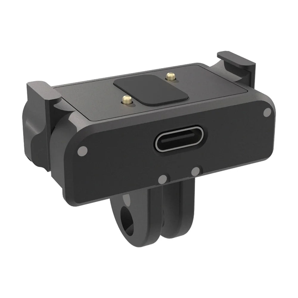 For DJI Osmo 360 / Action 5 / 4 / 3 Camera Magnetic Adapter Quick Release Mount with Type-C Charging Interface - 1