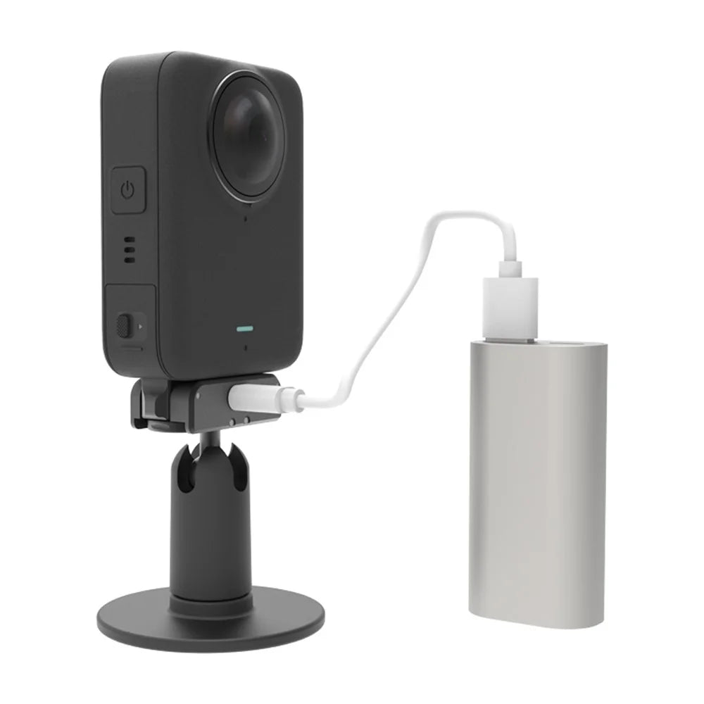 For DJI Osmo 360 / Action 5 / 4 / 3 Camera Magnetic Adapter Quick Release Mount with Type-C Charging Interface - 7