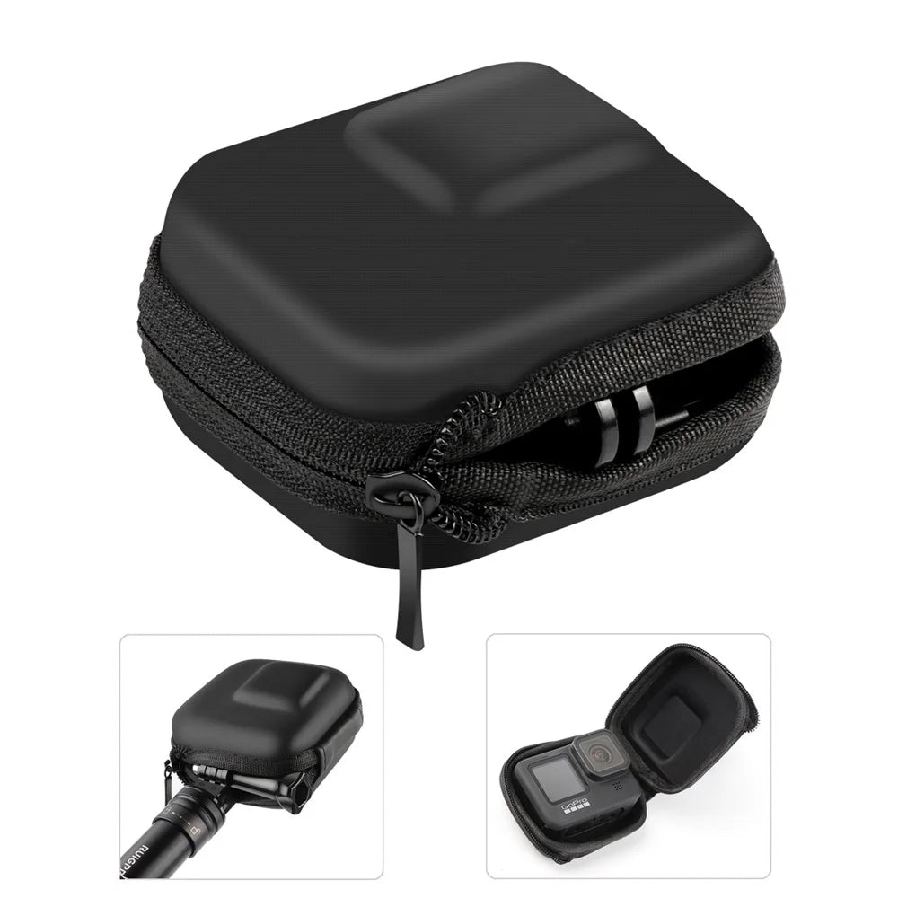 TELESIN AT1105 Half-open Zipper Storage Box Mini EVA Action Camera Container for GoPro Hero9 Black Camera Accessories - 1
