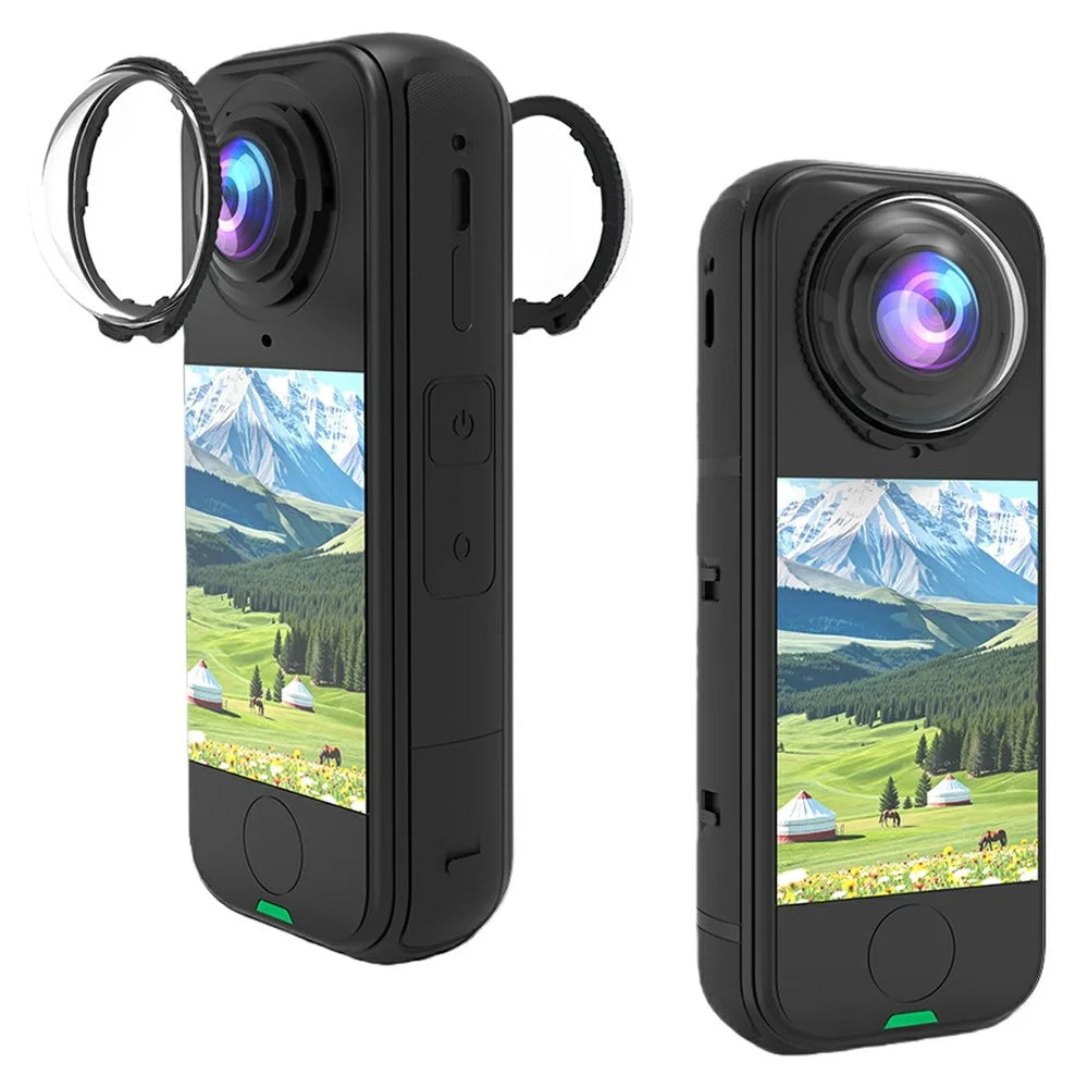2Pcs For Insta360 X4 Air Optical Tempered Glass Lens Protector 10H Hardness Camera Lens Film - 1