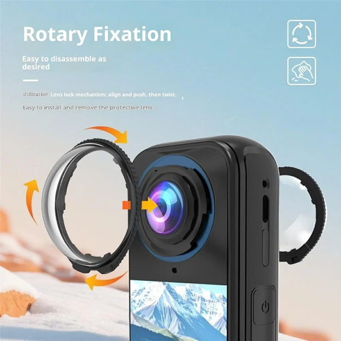 2Pcs For Insta360 X4 Air Optical Tempered Glass Lens Protector 10H Hardness Camera Lens Film - 3
