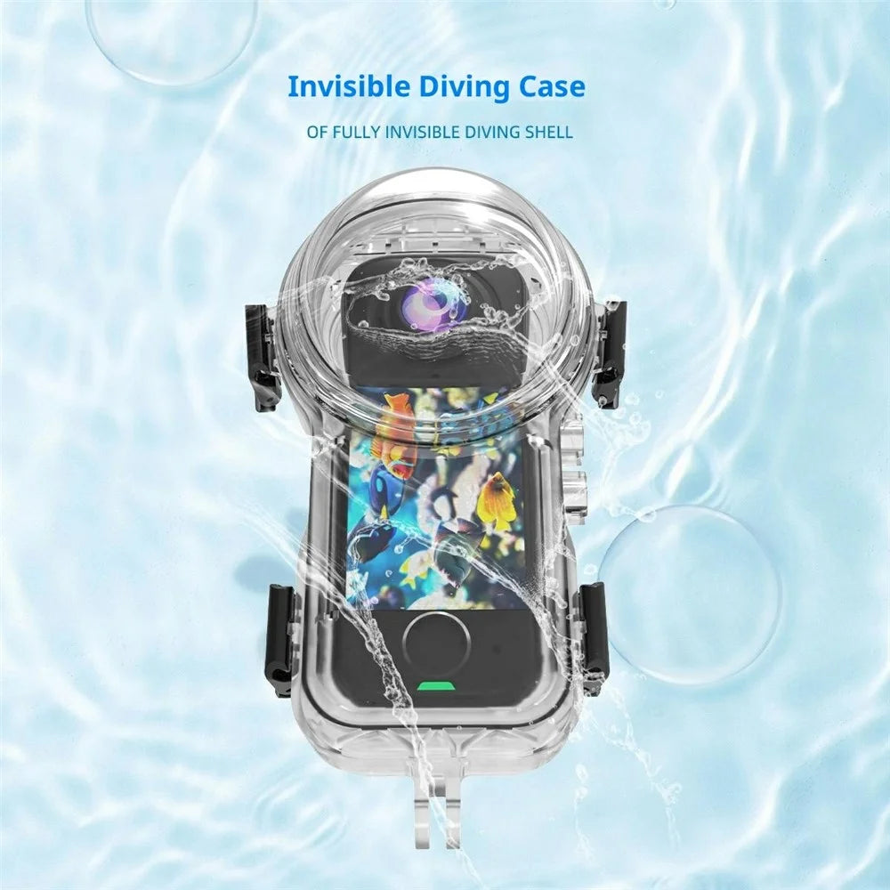 For Insta360 X4 Air 50m Waterproof Camera Case Invisible Underwater PC Housing Cover - 4