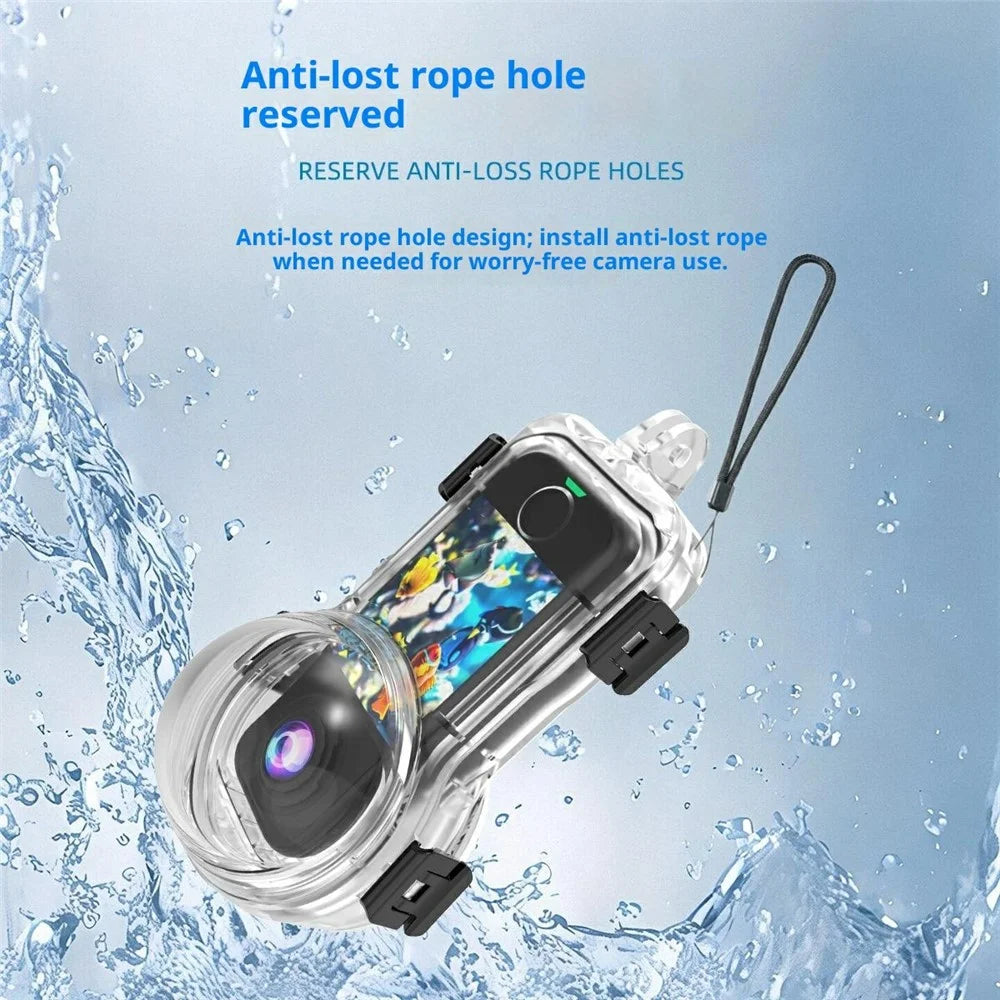For Insta360 X4 Air 50m Waterproof Camera Case Invisible Underwater PC Housing Cover - 5