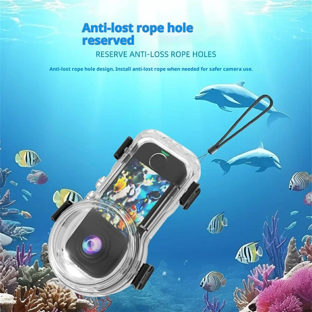 For Insta360 X4 Air Camera Invisible Diving Case 50m Waterproof Shell for Magnetic Quick Release Base - 6
