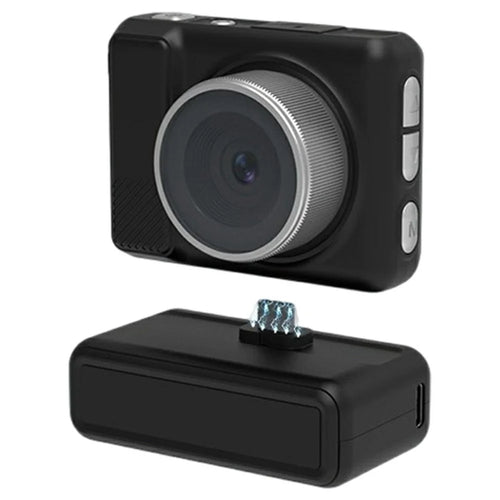 Y4000+ 2.7K 5MP 2.0 inch Screen Mini Retro Filter Camera Video Recorder with 16X Digital Zoom TF Card Supported - Black - 1