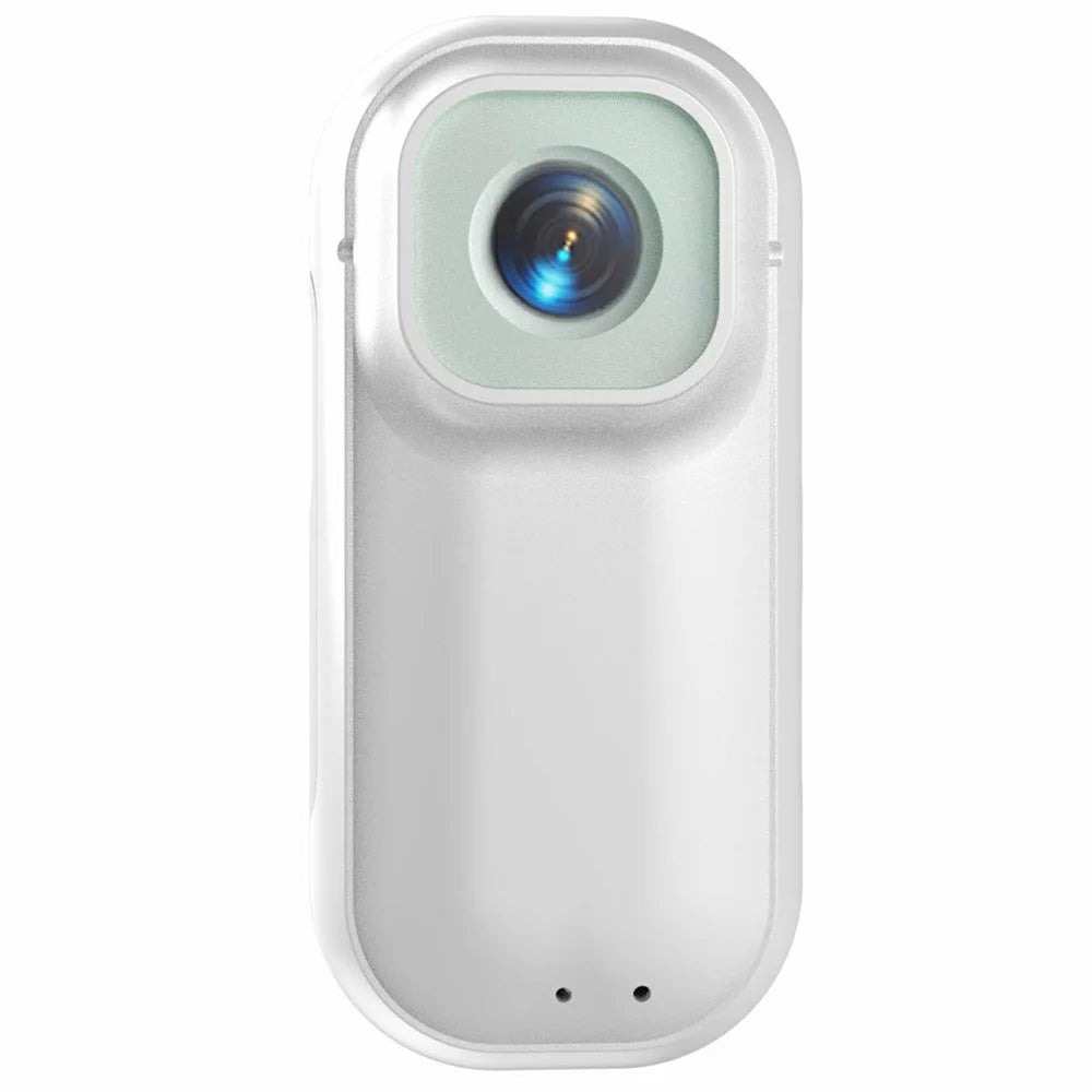 A300 1080P Thumb Action Camera with 4K Pixel Sensor WiFi Connectivity Magnetic Back Clip Mini Camera - White - 1
