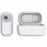A300 1080P Thumb Action Camera with 4K Pixel Sensor WiFi Connectivity Magnetic Back Clip Mini Camera - White - 2