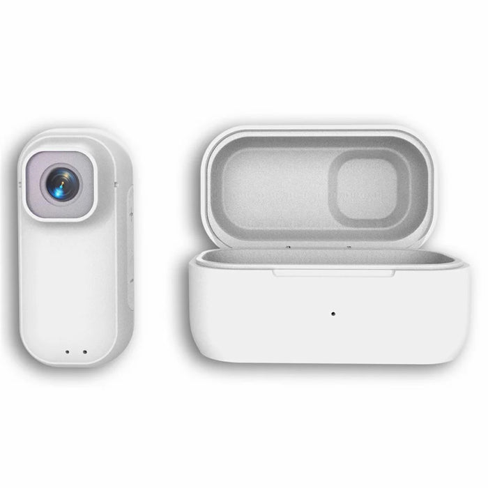 A300 1080P Thumb Action Camera with 4K Pixel Sensor WiFi Connectivity Magnetic Back Clip Mini Camera - White - 2