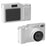 Z005 CCD Digital Camera 50MP HD Dual Lens Selfie Camera 8X Digital Zoom AF Auto Focus Built-in LED Flash - White - 1