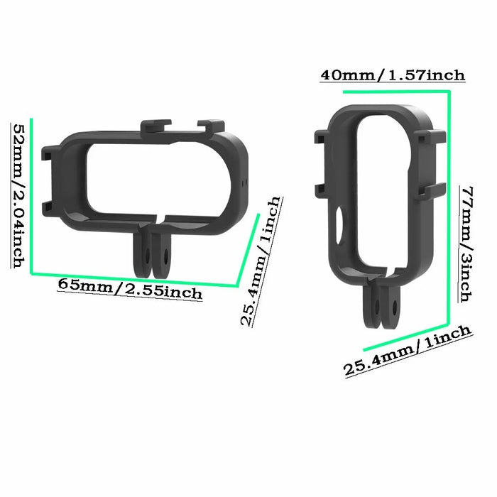 2Pcs / Set Horizontal  /  Vertical Shooting Case for DJI Osmo Nano Thumb Camera Protective Frame with 1 / 4 Adapter Mount - 6
