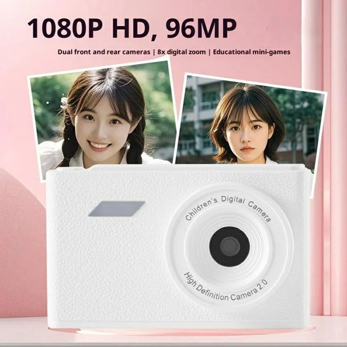 Z008 96MP 1080P CCD Retro Digital Camera 8X Digital Zoom Mini Camera AF Auto Focus - White - 2