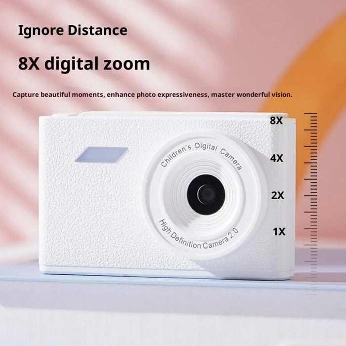 Z008 96MP 1080P CCD Retro Digital Camera 8X Digital Zoom Mini Camera AF Auto Focus - White - 5