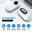 A100 0.96 Inch Screen Thumb Camera 1080P HD Recording Outdoor Sports Pocket Camera with Back Clip - White - 4