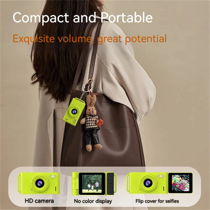 X5 Mini Digital Camera 1.47 inch Display CMOS HD Camera with 180° Flip Selfie Screen - 3