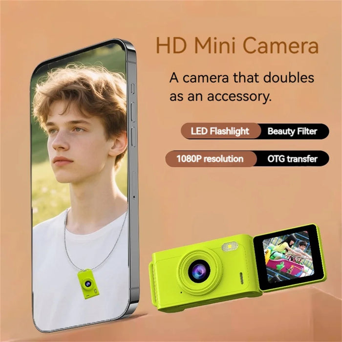 X5 Mini Digital Camera 1.47 inch Display CMOS HD Camera with 180° Flip Selfie Screen - 6
