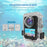 For DJI Osmo 360 Panoramic Action Camera Waterproof Case 60m Underwater Protection Shell Compatible with Magnetic Quick-Release Base - 2