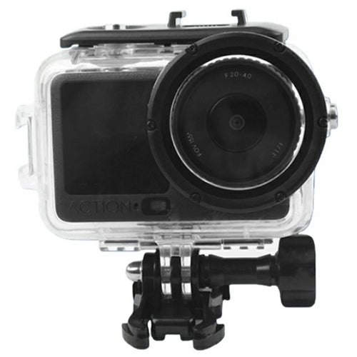 For DJI Osmo Action 6 Waterproof Case 60m Diving Action Camera Protective Shell with HD Tempered Glass Lens - 1