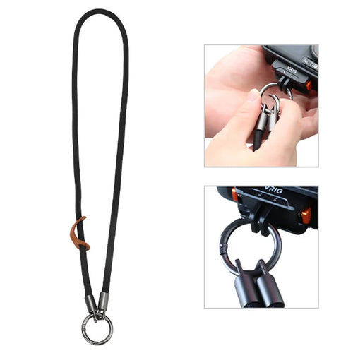 VRIG AC-54 90cm Braided Neck Strap for DJI Action/Insta360 Ace/GoPro Action Camera Anti-Loss Quick Release Lanyard - 1