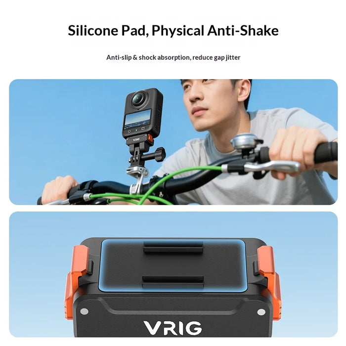 VRIG AC-58 Magnetic Quick Release Adapter for DJI Osmo 360/Action 5 Pro/4/3 Action Camera Mount Base - 5