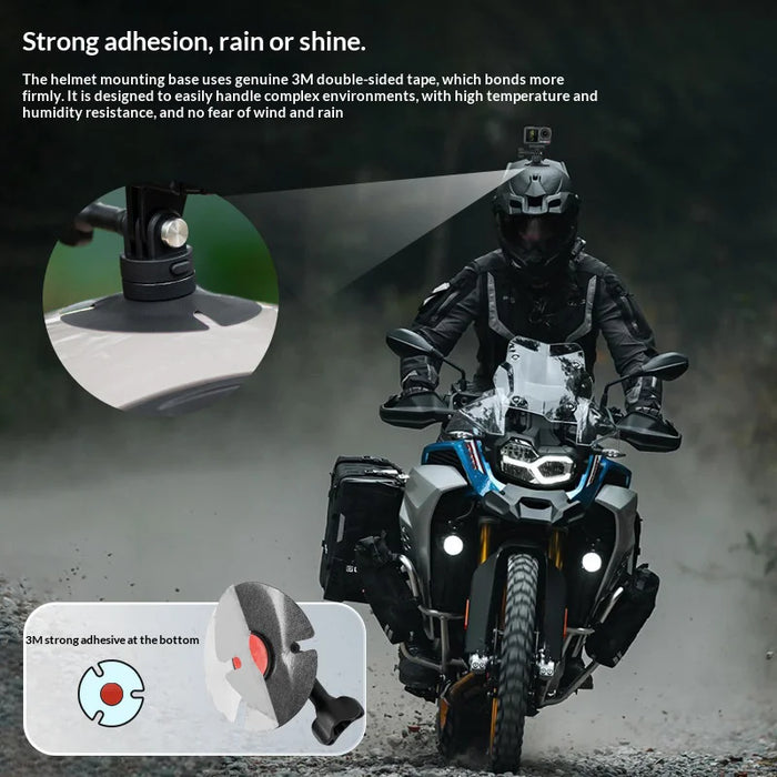 STARTRC 2Pcs Flexible Curved Adhesive Mount for GoPro / DJI / Insta360 Action Camera Holder Helmet Bracket - 4