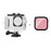 For DJI Osmo Action 6 Camera Underwater Diving Housing 45m Waterproof Case with Filter - Waterproof Case+Pink Filter - 1