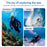 For DJI Osmo Action 6 Camera Underwater Diving Housing 45m Waterproof Case with Filter - Waterproof Case+Pink Filter - 6