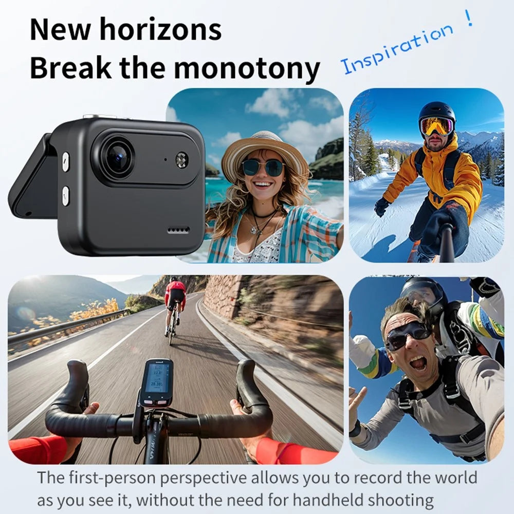Y360 2.0 Inch Flip Screen Action Camera 4K HD Photo Video Recording Sports Cam for Vlogging  /  Outdoor Activities - Black - 6