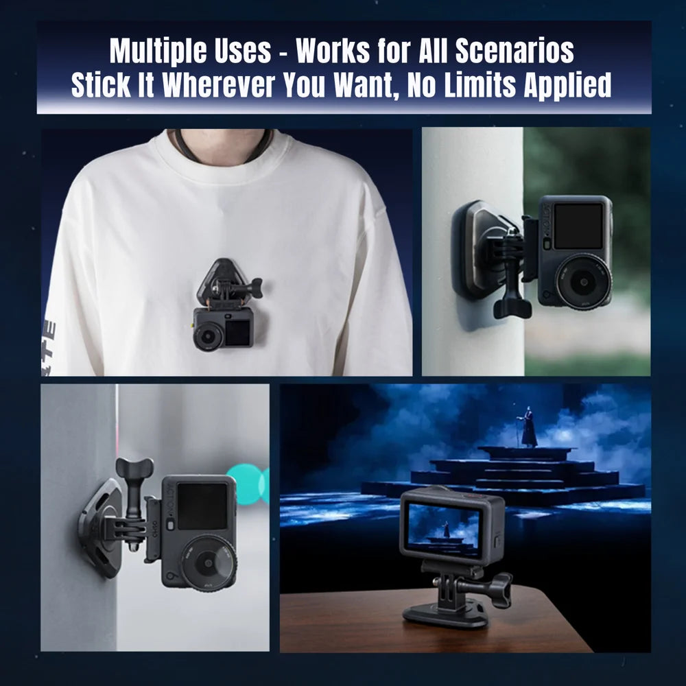 STARTRC For DJI Osmo Action 6 / GoPro Camera Magnetic Neck Bracket Wearable Neck Mount Stand - Black - 6