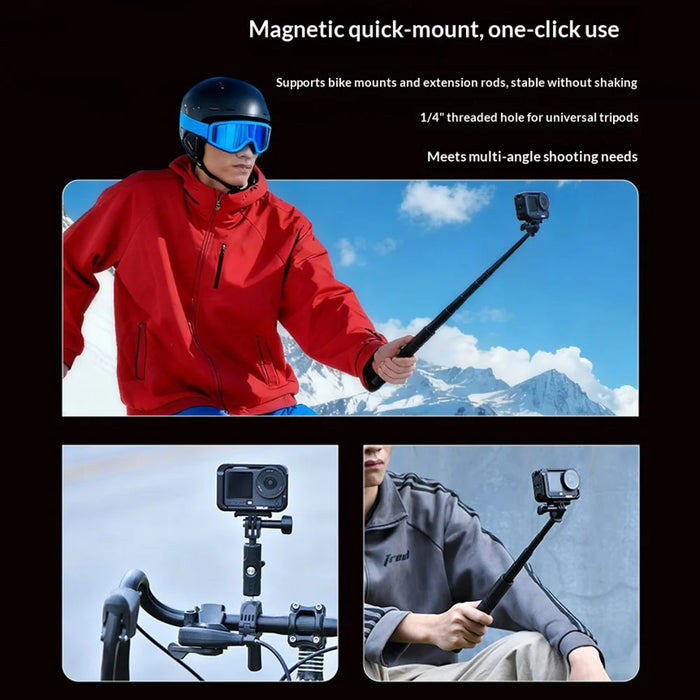 STARTRC For DJI Osmo Action 6 Camera Metal Cage Protective Frame with Cold Shoe Expansion Interface - 6