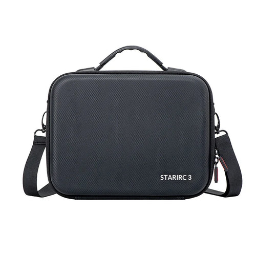 STARTRC For DJI Osmo Action 6 Camera Carrying Case PU Leather Handheld Crossbody Storage Bag - Black - 1