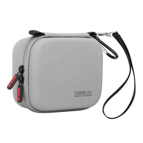 STARTRC For DJI Osmo Action 6 Camera Storage Case PU Leather Portable Protective Carrying Bag - Gray - 1