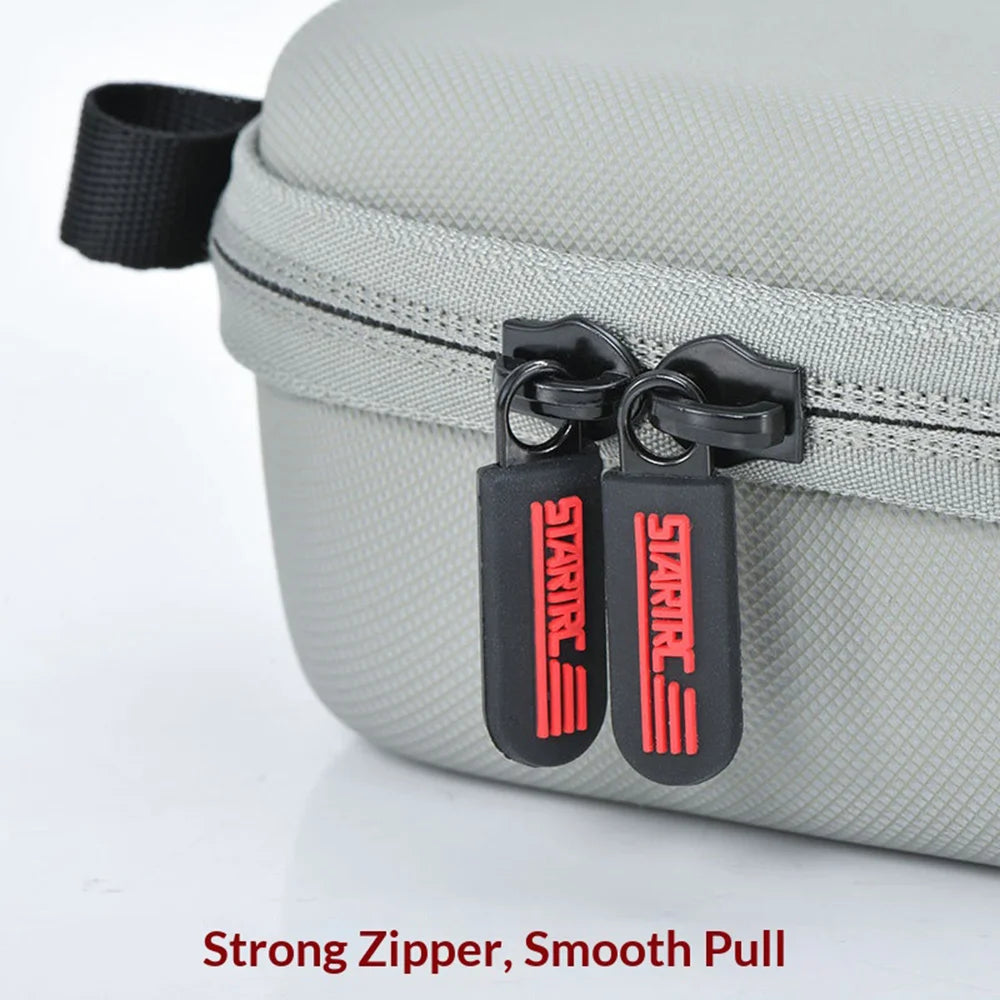 STARTRC For DJI Osmo Action 6 Camera Storage Case PU Leather Portable Protective Carrying Bag - Gray - 6
