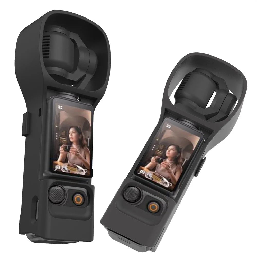 For DJI Osmo Pocket 3 Protective Case Anti Collision Scratch Resistant Hard PC Camera Shell - Black - 2