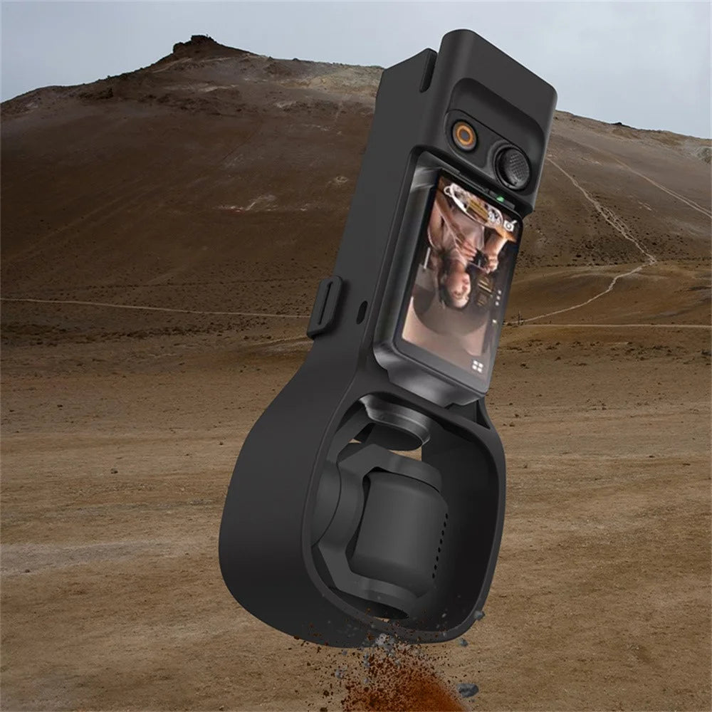 For DJI Osmo Pocket 3 Protective Case Anti Collision Scratch Resistant Hard PC Camera Shell - Black - 4