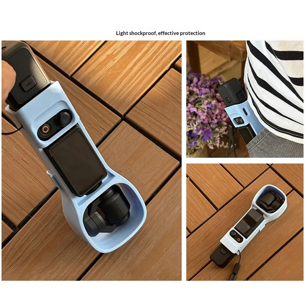 For DJI Osmo Pocket 3 Protective Case Anti Collision Scratch Resistant Hard PC Camera Shell - Black - 7