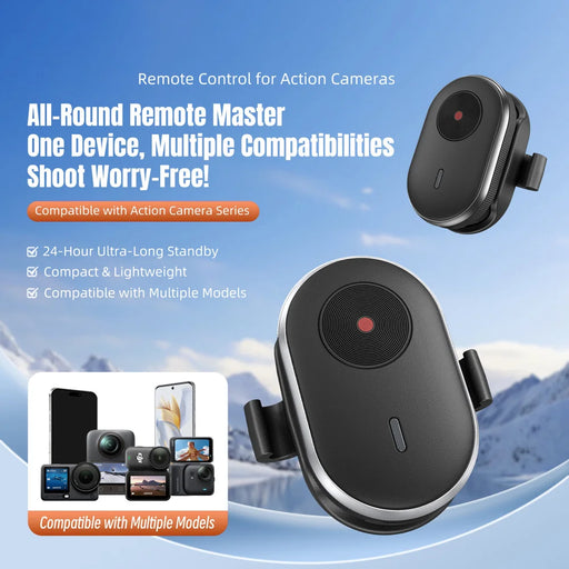STARTRC Mini Bluetooth-compatible Remote Control for Sports Camera Portable Wireless Controller - Black - 2