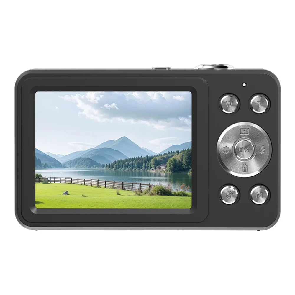 C16 Digital Camera 2.8 inch HD Screen Mini Camera with 16X Zoom  /  1080P Video for Student (No TF Card) - Black - 3
