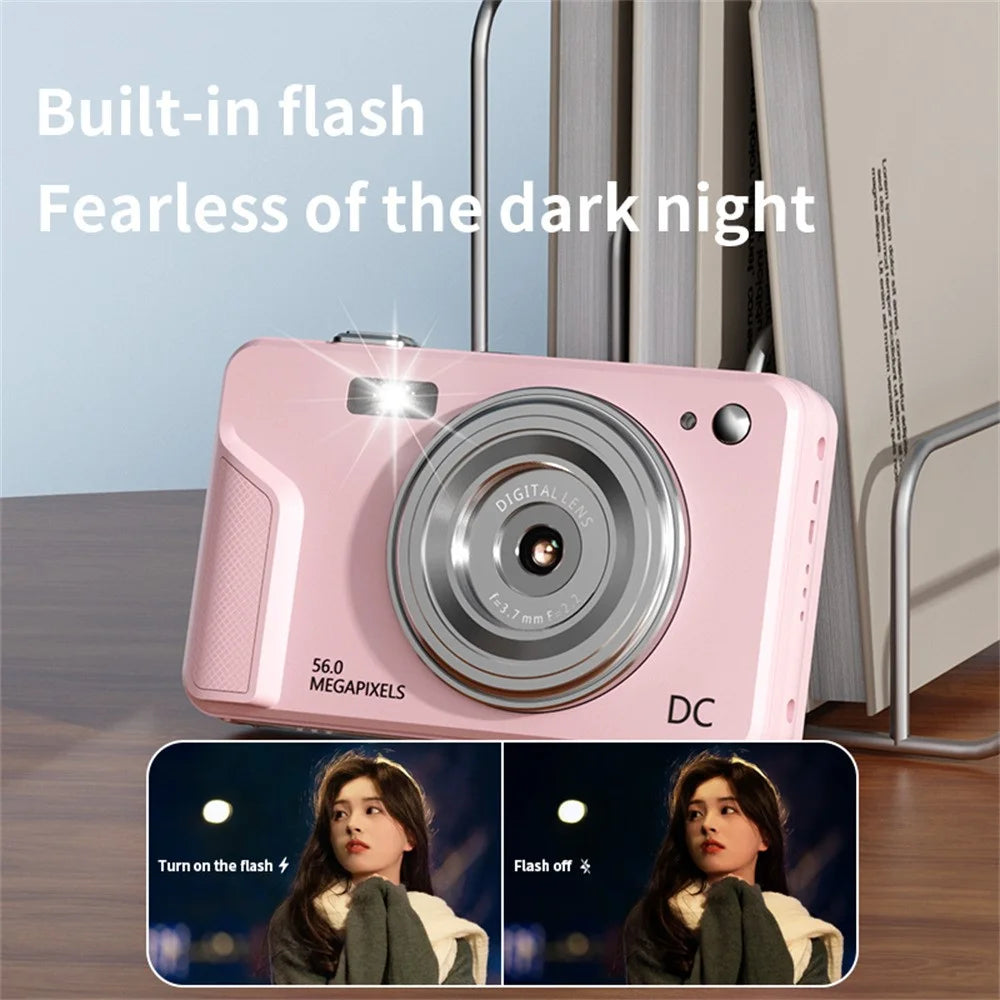 C16 Digital Camera 2.8 inch HD Screen Mini Camera with 16X Zoom  /  1080P Video for Student (No TF Card) - Black - 7