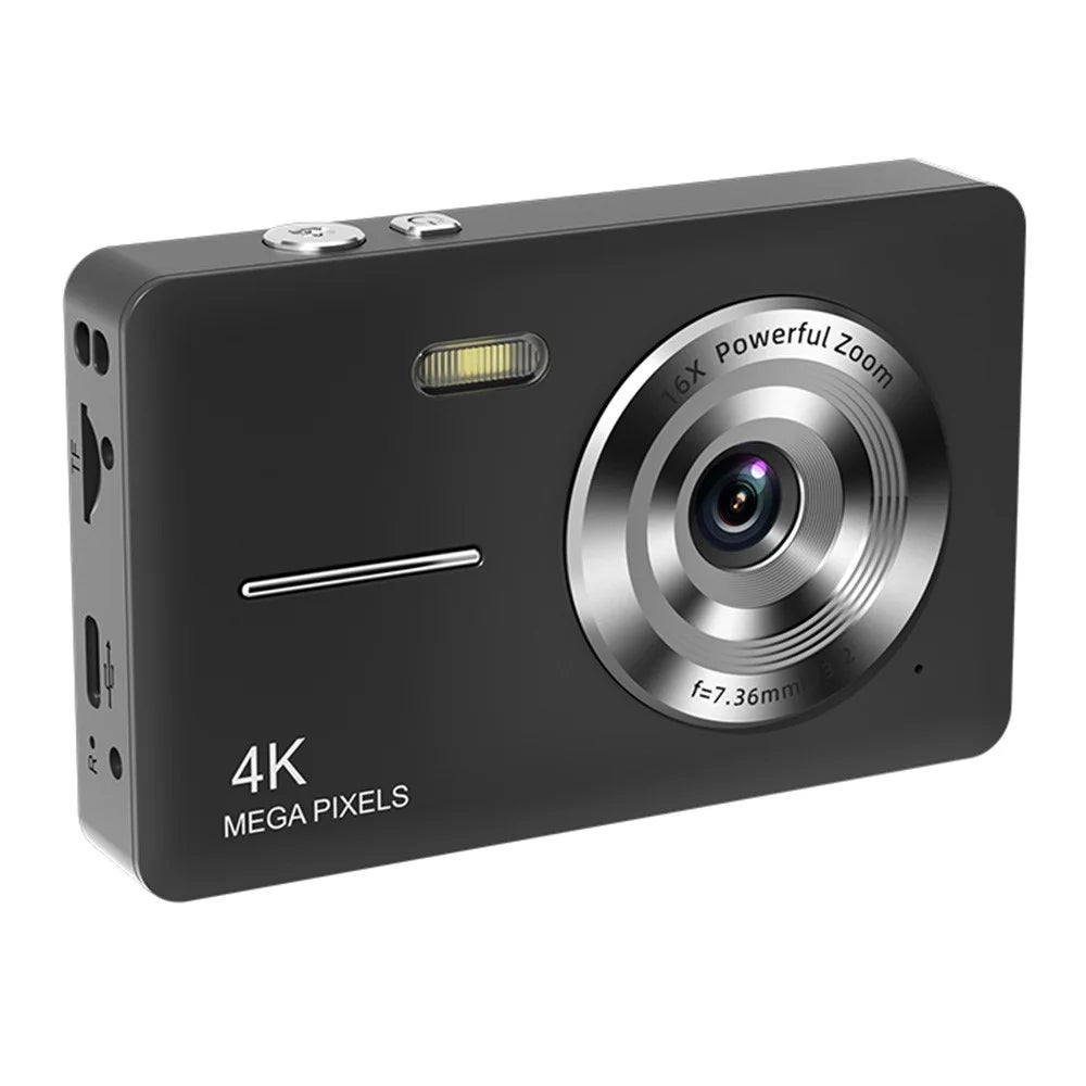 Z17 HD Digital Camera Ultra Thin Retro Portable Student CCD Compact Camera (No Memory Card) - Black - 1