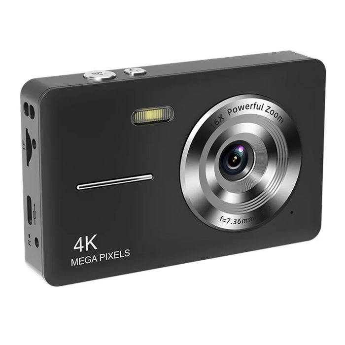 Z17 HD Digital Camera Ultra Thin Retro Portable Student CCD Compact Camera (No Memory Card) - Black - 1