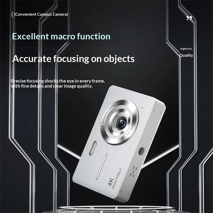 Z17 HD Digital Camera Ultra Thin Retro Portable Student CCD Compact Camera (No Memory Card) - Black - 6