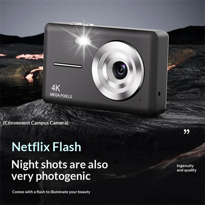 Z17 HD Digital Camera Ultra Thin Retro Portable Student CCD Compact Camera (No Memory Card) - Black - 7