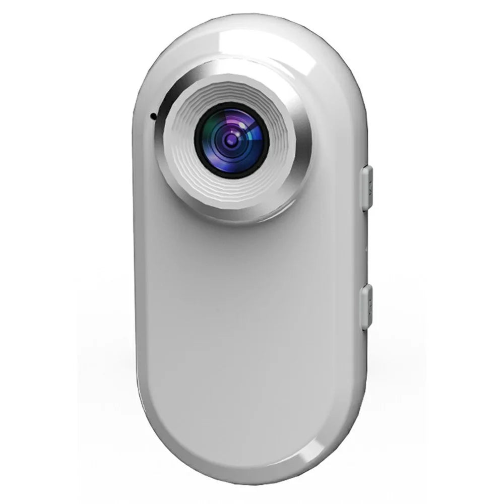 LA10 Thumb Action Camera HD 1080P Portable Outdoor Recorder Anti Shake Back Clip Sports Camera No Memory Card - White - 1