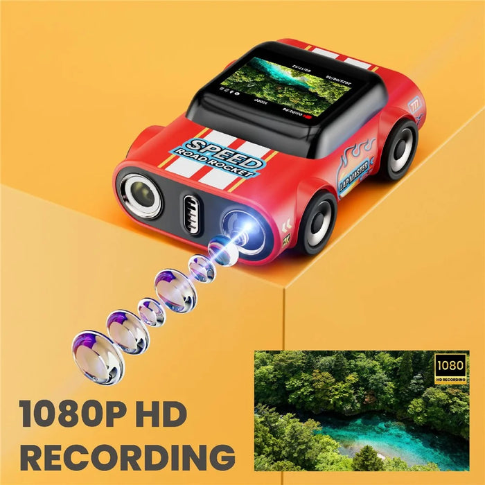 G5 AUTO Mini Thumb Camera 1080P HD Recording Student Wearable Keychain Car-Shaped Camera No Memory Card - Red - 5