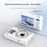 C6S 5K Video Recorder 18X Digital Zoom Dual Screen Digital Camera with LED Fill Light (without TF Card) - White - 3